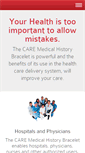 Mobile Screenshot of medicalhistorybracelet.com